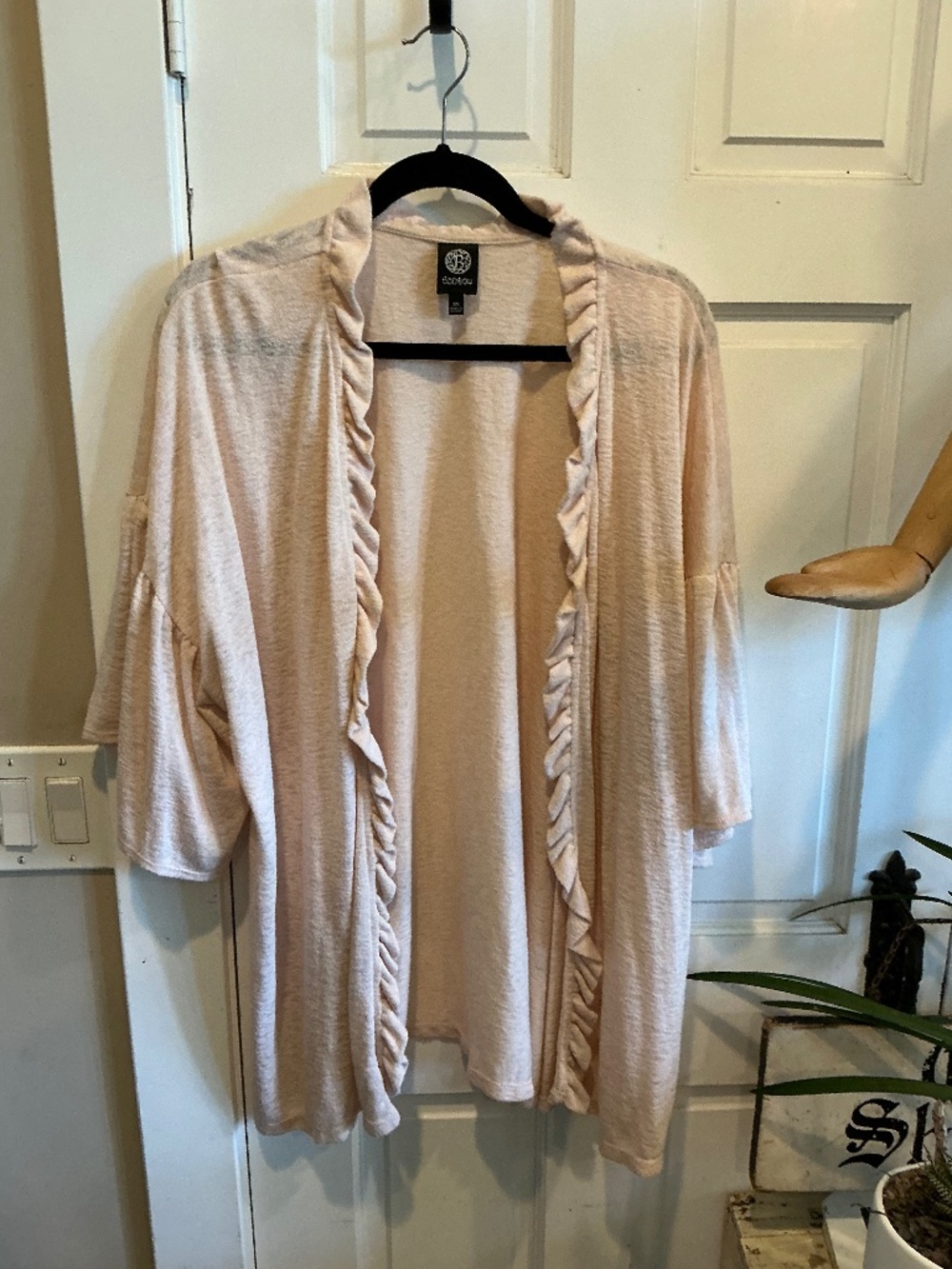 Bobeau pink cardigan style top new without tags plus size 3x!